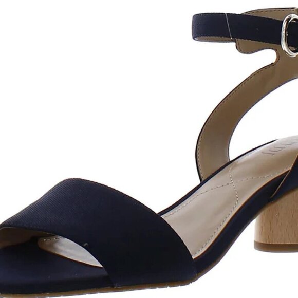 NWT NYDJ Padded Insole Slingback Ankle Strap Women's Size 8 Denim Blue - Picture 2 of 6